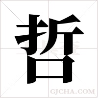 哲字组词