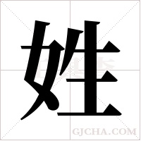 姓字组词