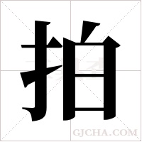 拍字组词