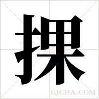 捰字组词