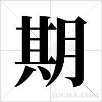 期字组词