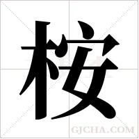 桉字组词