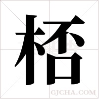 桮字组词