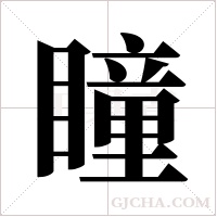 瞳字组词