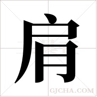 肩字组词