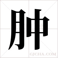 肿字组词