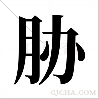 胁字组词