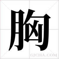 胸字组词