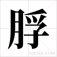 脬字组词