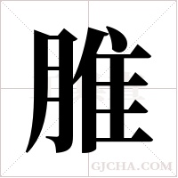 脽字组词