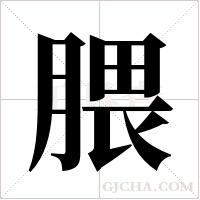 腲字组词