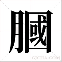 膕字组词