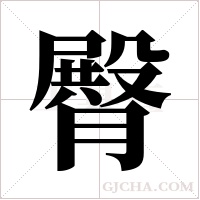 臀字组词