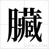 臟字组词