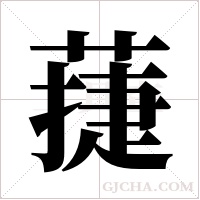 蓵字组词