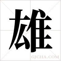 雄字组词
