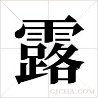 露字组词