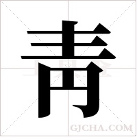 靑字组词