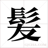 髪字组词