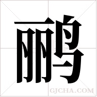 鹂字组词